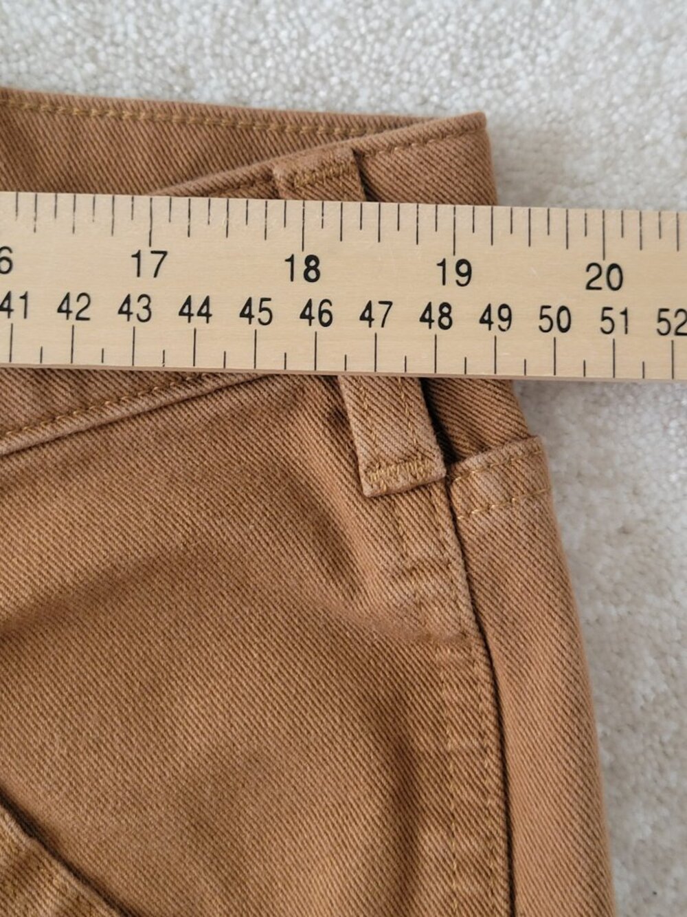 Carhartt Rugged Flex Relaxed Fit Twill Double Front Work Pant 16W Tan Womens - Picture 10 of 16